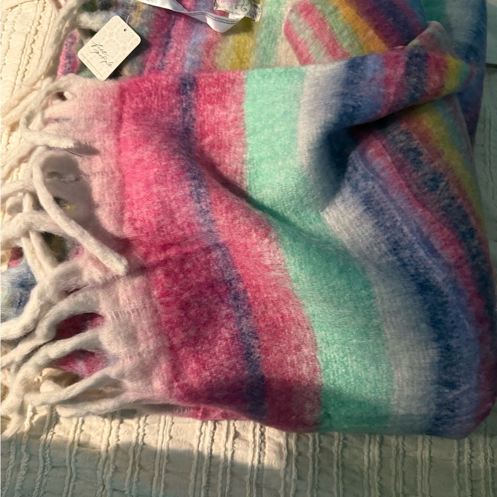 Free People Multicolor Cozy Blanket